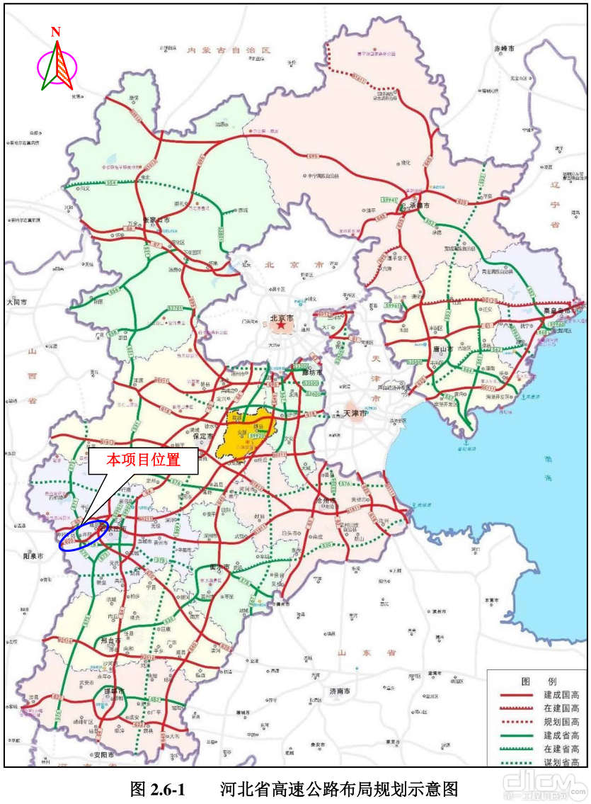 河北省高速公路布局规划示意图